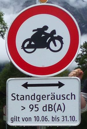 Standgeräusch 95 dB